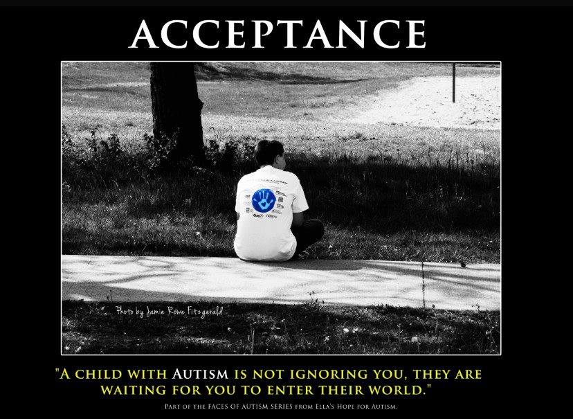 A child with Autism is not ignoring you, they are waiting for you to enter their world